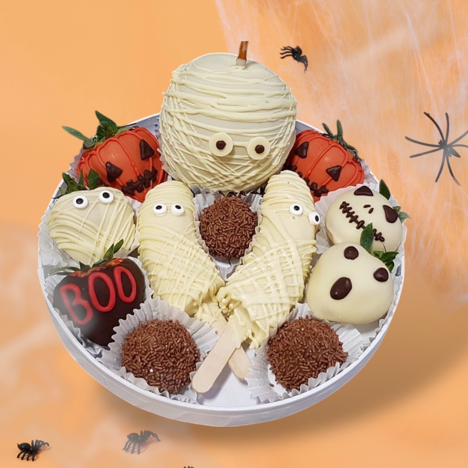 Guľatý podnos M Halloween